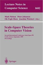 Cover of: Scale-Space Theories in Computer Vision by 