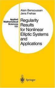 Regularity results for nonlinear elliptic systems and applications