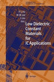 Low dielectric constant materials for IC applications