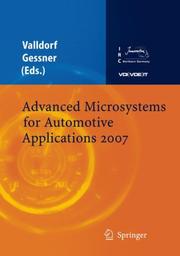 Cover of: Advanced Microsystems for Automotive Applications 2007 (VDI-Buch)