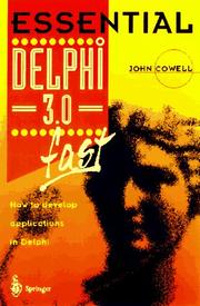 Cover of: Essential Delphi 3 fast: includes ActiveX control development