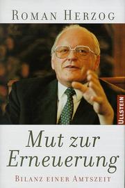 Cover of: Mut zur Erneuerung: Bilanz einer Amtszeit