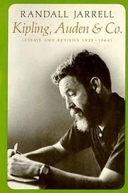 Cover of: Kipling, Auden & Co.: essays and reviews, 1935-1964