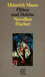 Cover of: Flöten und Dolche: Novellen