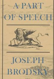 Cover of: A part of speech by Joseph Brodsky