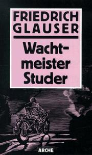 Cover of: Wachtmeister Studers erste Fälle: Kriminalgeschichten