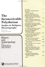 Cover of: Inconceivable Polytheism by F. Schmidt
