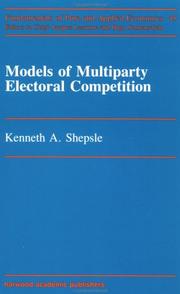 Cover of: Models of multiparty electoral competition