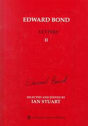 Cover of: Edward Bond Letters II (Contemporary Theatre Studies)