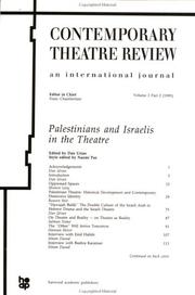Cover of: Palestinians and Israelis in the Theatre