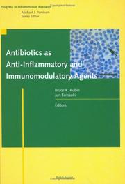 Cover of: Antibiotics as Anti-Inflammatory and Immunomodulatory Agents (Progress in Inflammation Research)