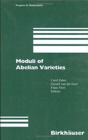 Cover of: Moduli of Abelian Varieties (Progress in Mathematics)