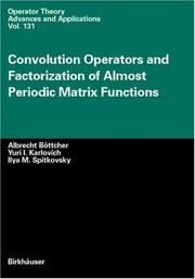 Convolution operators and factorization of almost periodic matrix functions