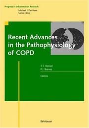 Cover of: Recent Advances in the Pathophysiology of COPD (Progress in Inflammation Research)