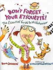 Miss Behavior's book of etiquette for children by Greenberg, David