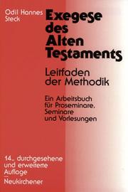 Cover of: Exegese des Alten Testaments. Leitfaden der Methodik.