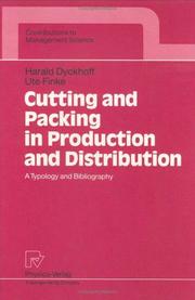 Cutting and packing in production and distribution by H. Dyckhoff