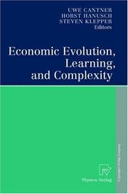 Cover of: Economic Evolution, Learning, and Complexity