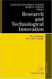 Cover of: Research and Technological Innovation: The Challenge for a New Europe