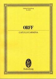 Cover of: Catulli Carmina