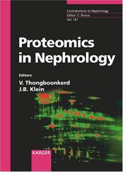 Cover of: Proteomics in nephrology