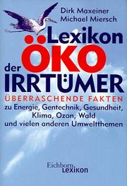 Cover of: Lexikon der Öko- Irrtümer.