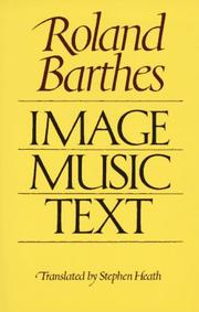 Cover of: Image-Music-Text
