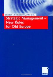 Cover of: Strategic Management- New Rules for Old Europe