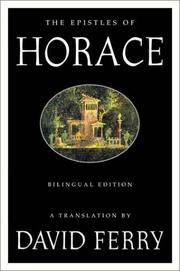 Cover of: The Epistles of Horace: Bilingual Edition