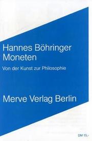 Cover of: Moneten: von der Kunst zur Philosophie