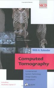 Cover of: Computed Tomography by Willi A. Kalender
