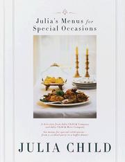 Cover of: Julia's menus for special occasions