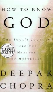 Cover of: How to know God by Deepak Chopra