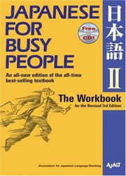 Cover of: Japanese for Busy People II by AJALT