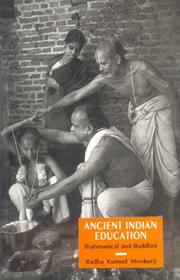 Cover of: Ancient Indian Education: Brahmanical and Buddhist