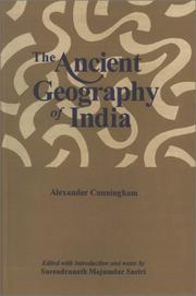 Cover of: Ancient Geography of India by Alexander Cunningham
