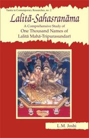 Cover of: Lalitā-sahasranāma by L. M. Joshi