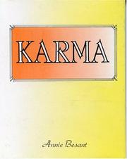 Cover of: Karma by Annie Wood Besant