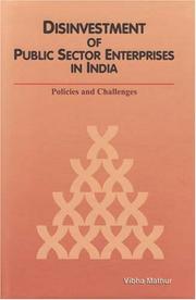 Cover of: Disinvestment of public sector enterprises in India: policies and challenges