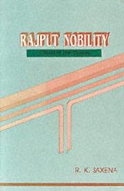 Cover of: Rajput nobility: a study of 18th century Rajputana