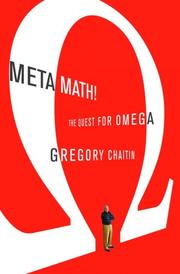 Meta Math! by Gregory Chaitin