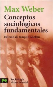 Cover of: Conceptos Sociologicos Fundamentales