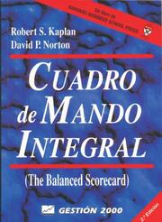 Cover of: Cuadro de mando integral (Harvard Business School Press) by Robert S. Kaplan, David P. Norton