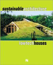Cover of: Sustainable Architecture: Low Tech Houses
