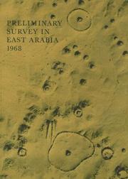 Cover of: Preliminary survey in East Arabia 1968