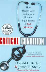 Critical condition by Donald L. Barlett