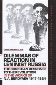 Dilemmas of reaction in Leninist Russia by Christian Gottlieb
