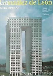 Cover of: Gonzáles De León: architecture as art
