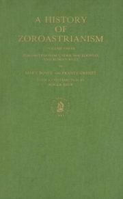 Cover of: A history of Zoroastrianism