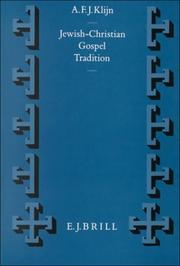 Cover of: Jewish-Christian gospel tradition